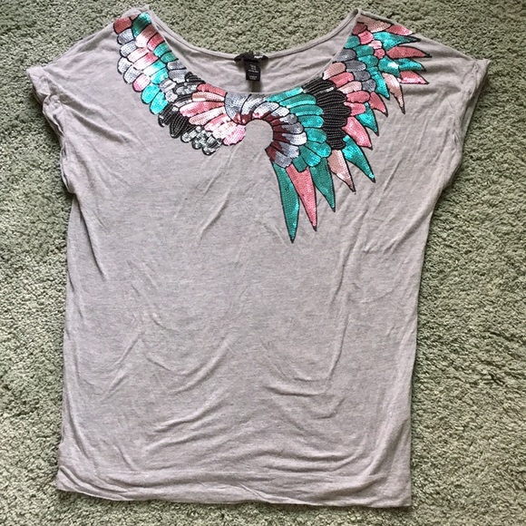 H&M Oversized Sequin Top, M - Picture 6 of 10